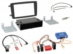 Einbauset mit Lenkradadapter fr DIN Autoradio in Mercedes CLK A209 (2003-2004)