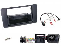 Einbauset mit Lenkradadapter fr DIN Autoradio in Mercedes M-Klasse (2005-2011, W164)