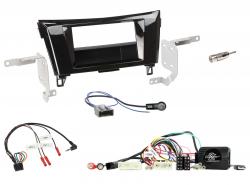 Einbauset mit Lenkradadapter fr DIN Autoradio in Nissan X-Trail (2014-2017), 32 Pin
