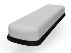 Panorama Antenne 8x8 LTE / 5G / 2xWLAN / GPS MEGALODON mit 3,0 m Kabelsatz, wei - PAN-ANT2230