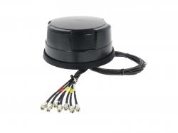 Panorama Antenne 4x5G / 2xWLAN / GPS High Performance mit 1,0 m Direkt-Kabelsatz, schw - PAN-ANT510B