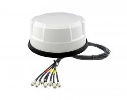 Panorama Antenne 4x5G / 2xWLAN / GPS High Performance mit 1,0 m Direkt-Kabelsatz, wei - PAN-ANT510