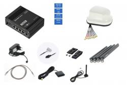 Teltonika 5G WLAN Router RUTX50-12V und Antenne DZ_ANT1030W wei - TEL-RUTX50B-1030W
