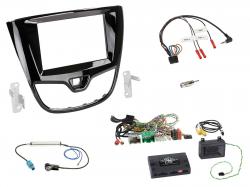 Einbauset mit Lenkradadapter fr Doppel DIN Autoradio in Opel Karl (2015-2019) -