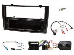 Einbauset mit Lenkradadapter fr DIN Autoradio in Peugeot 308 40-Pin (2007-2009)