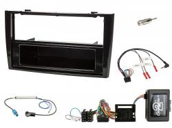 Einbauset mit Lenkradadapter fr DIN Autoradio in Peugeot 308 PDC (2007-2009)