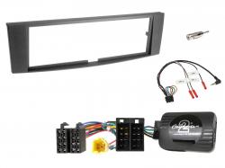 Einbauset mit Lenkradadapter fr DIN Autoradio in Renault Laguna II (2005-2007)