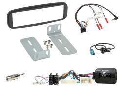 Einbauset mit Lenkradadapter fr DIN Autoradio in Renault Clio (2012-2016)