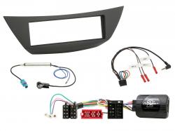 Einbauset mit Lenkradadapter fr DIN Autoradio in Renault Laguna III (2008-2013)