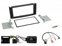 Einbauset mit Lenkradadapter fr Doppel DIN Autoradio in VW Touareg, Caravelle T5 (2002-2010), Profi