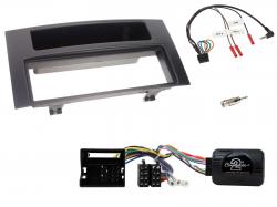 Einbauset mit Lenkradadapter fr DIN Autoradio in VW Touareg, T5 Caravelle Multivan (2002-2010)