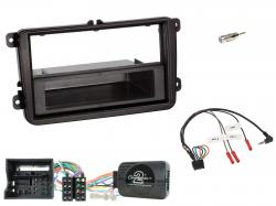 Einbauset mit Lenkradadapter fr DIN Autoradio in VW T6 (2015-2019)