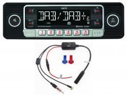 Dietz RETRO301DAB-BT-SPL - MP3-Autoradio mit DAB / Bluetooth / USB / AUX-IN - inkl. DAB Splitter