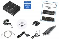 Teltonika WI-FI 6 5G Router RUTC50 e-SIM, Cat18, DL bis 3,3 Gbit/s, 12 Volt-Set - TEL-RUTC50e-12V