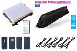 Dietz CamperNet Pro und Panorama Dachantenne ANT1215 schwarz mit 1,5m Kabelsatz - CN2-PRO-1215