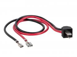 Lautsprecher-Anschlukabel mit DIN Stecker, 2,8 / 4,8 (F) Stecker, 2x 0,5qmm, rot / schwarz