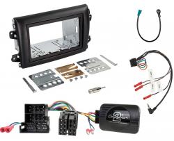 Einbauset mit Lenkradadapter fr Doppel DIN Autoradio in Fiat Ducato (ZFA250, ab 2021)