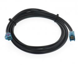 Antennenverl�ngerung - Mini-Fakra (4 polig) Z (Buchse / Stecker) - 2,5 m - DACAR302 - HFM Kabel