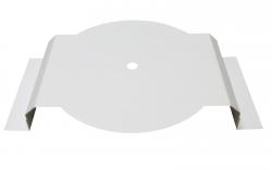 Antennentr�ger wei� f�r Antennen mit DAB+ - 370 x 320 x 60 x 1,5 mm - gekantet - Dietz 15909w