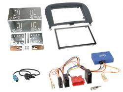 Radioeinbauset mit CAN-Bus f�r Doppel DIN Autoradio in Mercedes SL R230 (2001-2006) - Rubber Touch