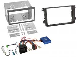 Radioeinbauset mit CAN-Bus f�r Doppel DIN Autoradio in Skoda Fabia (2007-2014) - schwarz