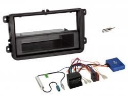 Radioeinbauset mit CAN-Bus f�r DIN Autoradio in Skoda Fabia, Octavia, Rapid (2009-2013) - schwarz