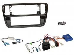 Radioeinbauset mit CAN-Bus f�r DIN Autoradio in VW Up (2012-2016) - Diversity, Klavierlack