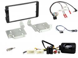 Einbauset mit Lenkradadapter f�r Doppel DIN Autoradio in Mitsubishi ASX (2014-2019), 18 Pin / 20 Pin