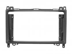 Einbaurahmen f�r 9 Zoll Autoradio in Mercedes A, B, Vito, Viano - schwarz