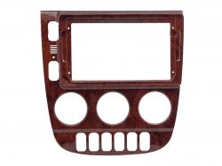 Einbaurahmen f�r 9 Zoll Autoradio in Mercedes ML-Klasse (1998-2005) - Holzoptik