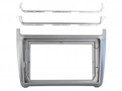 Einbaurahmen f�r 9 Zoll Autoradio in VW Polo (6R, 04/2014-07/2017) - silber