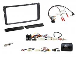 Einbauset mit Lenkradadapter f�r Doppel DIN Autoradio in Toyota Hilux (2011-2016) - R�chfahrkamera