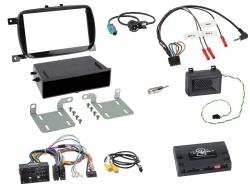 Radioeinbauset mit CAN-Bus f�r DIN Autoradio in Fiat 500 X (ab 2016 Facelift) - mit Tasten, Piano