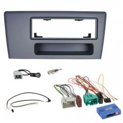 Einbauset mit Lenkradadapter f�r DIN Autoradio in Volvo S60, V70, XC70 (2000-04), dunkelgrau