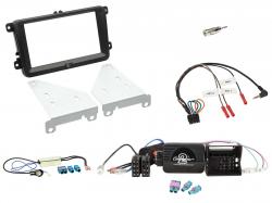 Einbauset mit Lenkradadapter f�r Doppel DIN Autoradio in VW - Diversity
