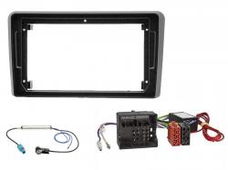 Radioeinbauset f�r 9 Zoll Autoradio in Audi A3 (8P, 2006-2013) - Aktiv, Quadlock, schwarz