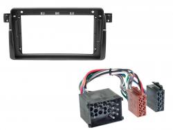 Radioeinbauset f�r 9 Zoll Autoradio in BMW 3er E46 (1998-2001), Rundkontakt