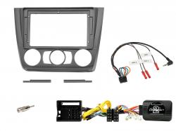 Einbauset mit Lenkradadapter f�r 9 Zoll Autoradio in BMW 1er E81/E82/E87/E88 (2007-2013)