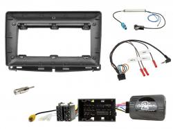 Einbauset mit Lenkradadapter f�r 9 Zoll Autoradio in Fiat 500 (ZAF312, ab 2016), 52 Pin