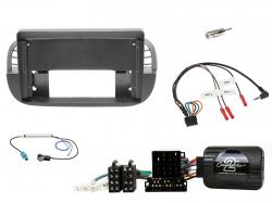Einbauset mit Lenkradadapter f�r 9 Zoll Autoradio in Fiat 500 (ZAF312) (2007-2015), ISO