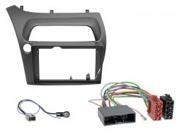 Einbauset mit Lenkradadapter f�r 9 Zoll Autoradio in Honda Civic (2006-2011), LHD, 17 Pin