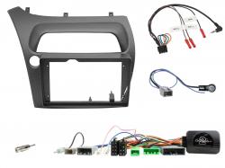 Einbauset mit Lenkradadapter f�r 9 Zoll Autoradio in Honda Civic (2006-2011), LHD