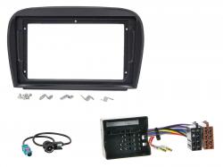 Einbauset mit Lenkradadapter f�r 9 Zoll Autoradio in Mercedes SL R230 (2006-2011), Quadlock