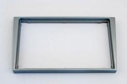 Einbaurahmen Set f�r Doppel DIN Autoradio in Opel / Suzuki / Renault - Matt Chrome