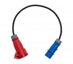 Blaupunkt Ladekabel E-Auto rot CEE/blau CEE, ADAP1, schwarz, 0,85 m - 161889