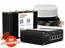 Dietz WLAN-Router MWR 5550 eSIM 5G Cat20 bis 3,3GBps mit SATCO Antenne wei� - SE-5550e-SAW