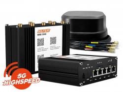 Dietz WLAN-Router MWR 5550 eSIM 5G Cat20 bis 3,3GBps mit SATCO Antenne schwarz - SE-5550e-SAB