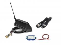Dietz Shark Antenne schwarz, DAB+/FM und 7,5m LowLosskabel - ANT1110-DAB-0