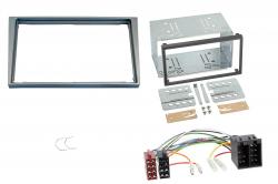 Radioeinbauset f�r Doppel DIN Autoradio in Opel Vivaro, Combo C, Corsa C, Omega B (00-04) - matt-chr