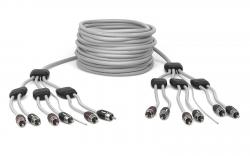 Hertz HMLC6 13 - Hochwertiges Marine-RCA-Kabel, 6-Kanal, 4 m